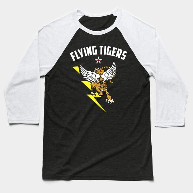 Flying Tiger Squadron 2 Tribute Baseball T-Shirt by ilrokery